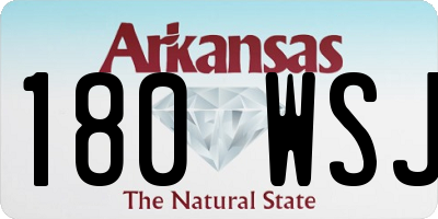 AR license plate 180WSJ