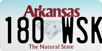 AR license plate 180WSK