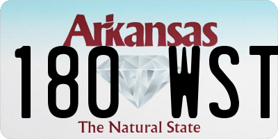 AR license plate 180WST