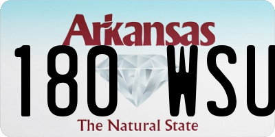 AR license plate 180WSU