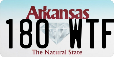 AR license plate 180WTF