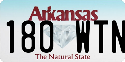 AR license plate 180WTN