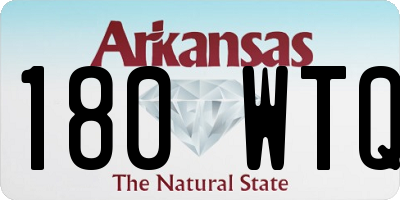 AR license plate 180WTQ