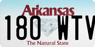 AR license plate 180WTV