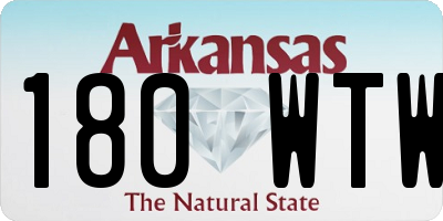 AR license plate 180WTW