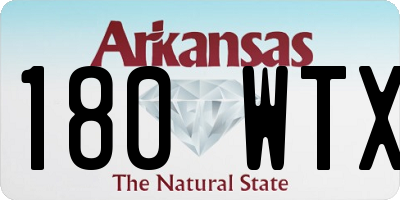 AR license plate 180WTX