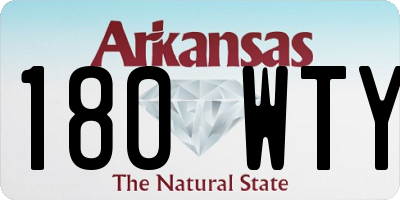 AR license plate 180WTY