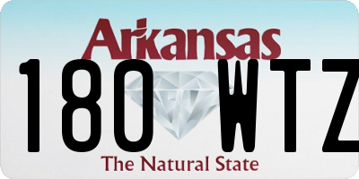 AR license plate 180WTZ