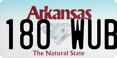 AR license plate 180WUB