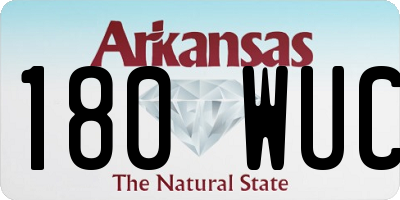 AR license plate 180WUC