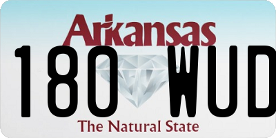 AR license plate 180WUD
