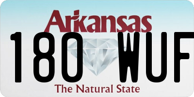 AR license plate 180WUF