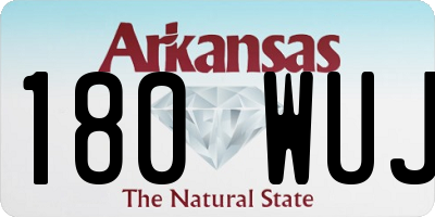AR license plate 180WUJ