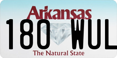 AR license plate 180WUL