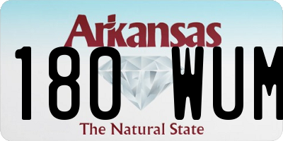 AR license plate 180WUM