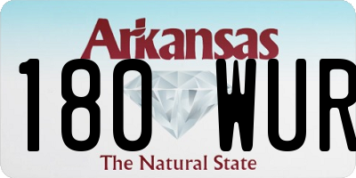 AR license plate 180WUR