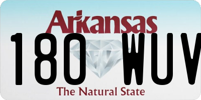 AR license plate 180WUV