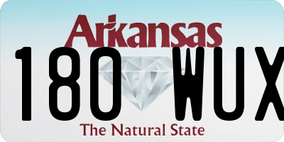 AR license plate 180WUX