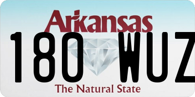 AR license plate 180WUZ