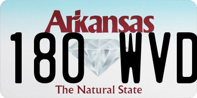 AR license plate 180WVD