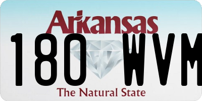 AR license plate 180WVM