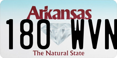 AR license plate 180WVN