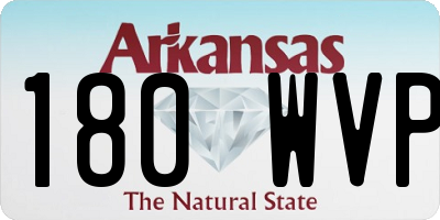 AR license plate 180WVP