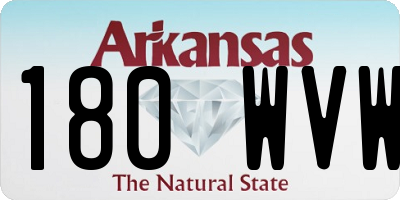 AR license plate 180WVW