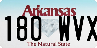 AR license plate 180WVX