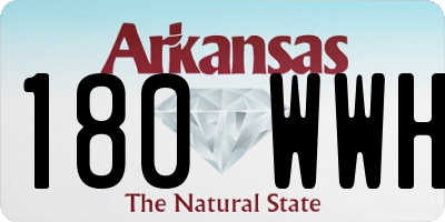 AR license plate 180WWH