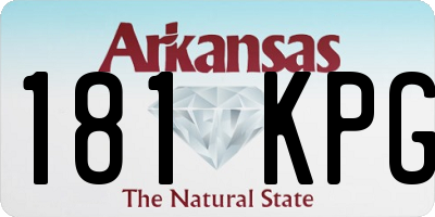 AR license plate 181KPG