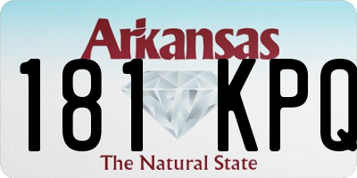 AR license plate 181KPQ