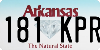 AR license plate 181KPR