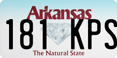 AR license plate 181KPS