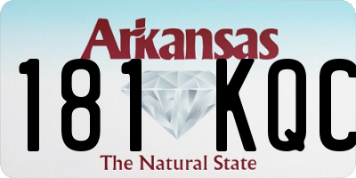 AR license plate 181KQC
