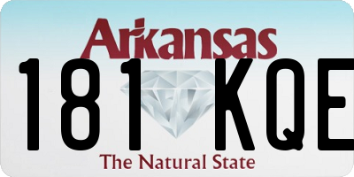 AR license plate 181KQE