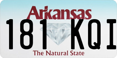 AR license plate 181KQI
