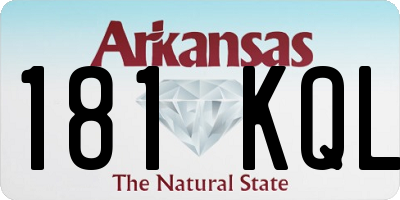 AR license plate 181KQL