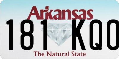 AR license plate 181KQO