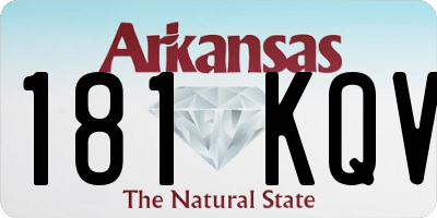 AR license plate 181KQV