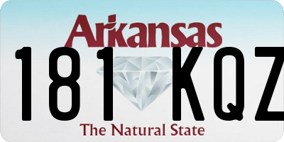 AR license plate 181KQZ