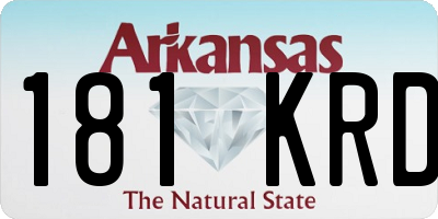 AR license plate 181KRD