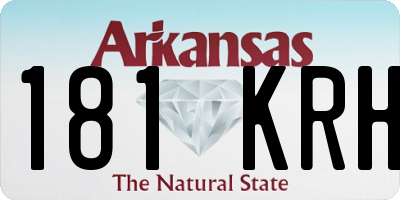 AR license plate 181KRH