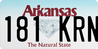 AR license plate 181KRN
