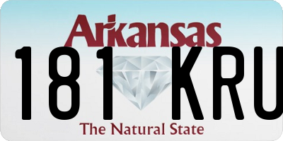 AR license plate 181KRU