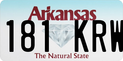 AR license plate 181KRW