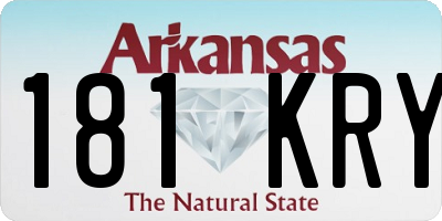 AR license plate 181KRY