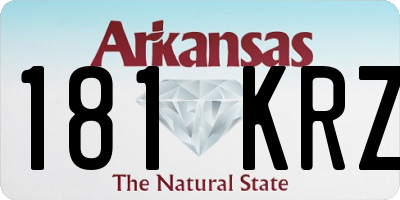 AR license plate 181KRZ