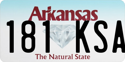 AR license plate 181KSA