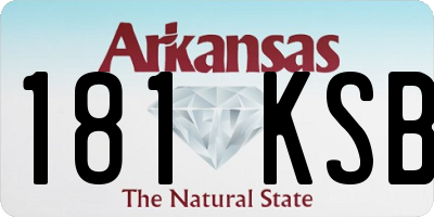 AR license plate 181KSB